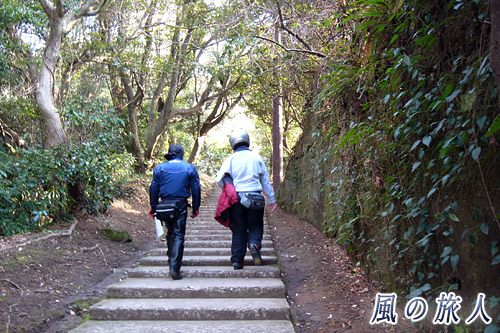階段を歩く　日本寺　清澄山初日の出ツーリング07'の写真