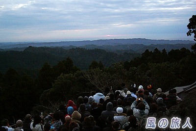 千葉県清澄山（2007年）　初日の出の写真