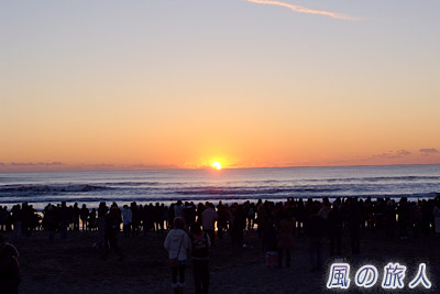 千葉県九十九里浜（2011年）　初日の出の写真