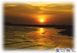マラッカの夕日の写真