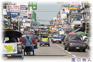 旅の情景スケッチ　バンコクのカオサン通りの写真