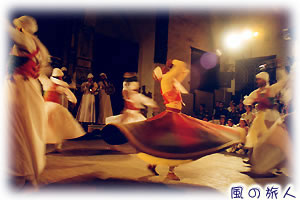 旅の情景スケッチ　エジプト、カイロでのスーフィーダンスの写真