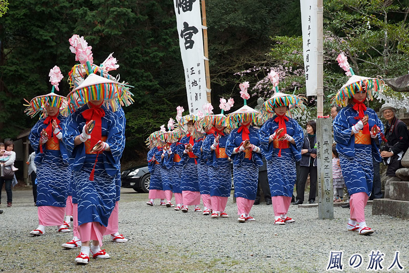 踊り手たち　御調八幡宮春季例祭2015年の写真
