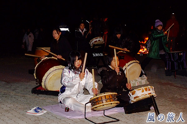 黒潮太鼓の演奏　九十九里町 元旦祭（初日の出遥拝）の写真