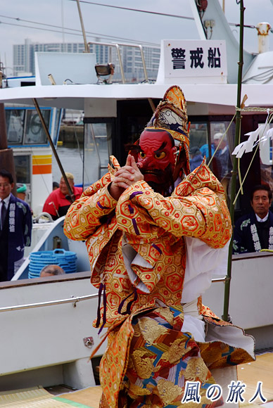 猿田舞　船橋漁港水神祭の写真