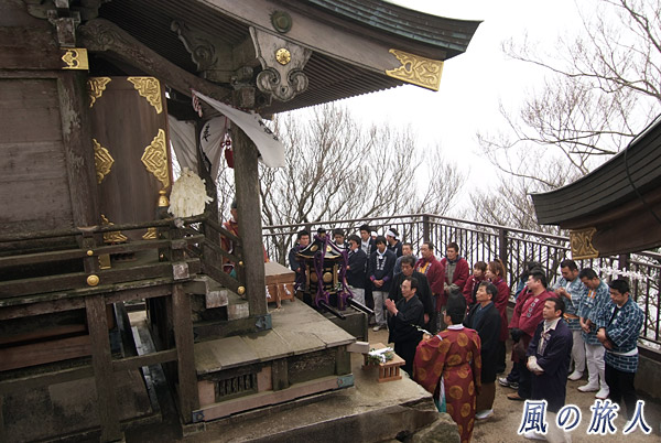 神事の様子　筑波山神社春季御座替祭の写真