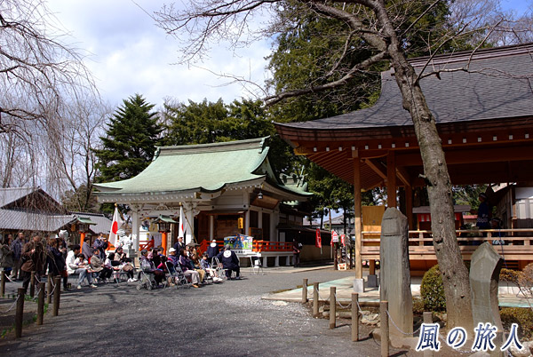 午後の神楽殿　白岡八幡神社春の例大祭の写真
