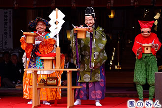 喜多見氷川神社の節分祭の写真