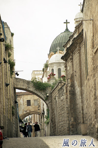 エッケ・ホモ・アーチ　エルサレムの旧市街の写真