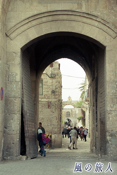 ライオン門の扉　エルサレムの旧市街の写真