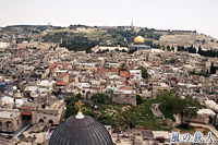 教会の塔から見たエルサレム旧市街のサムネイル