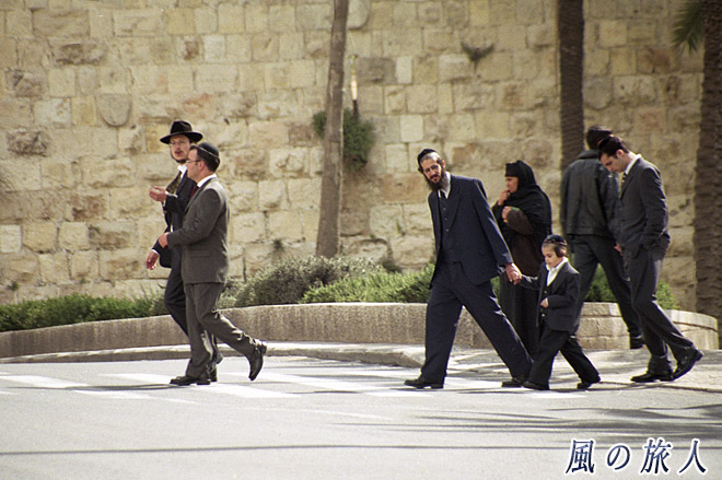 ユダヤ教徒　エルサレム旧市街の写真