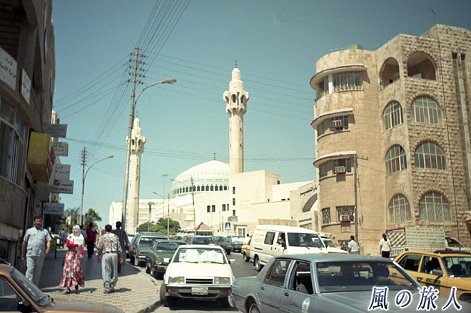 キング・アブダラー1世モスク　アンマンの町並みの写真