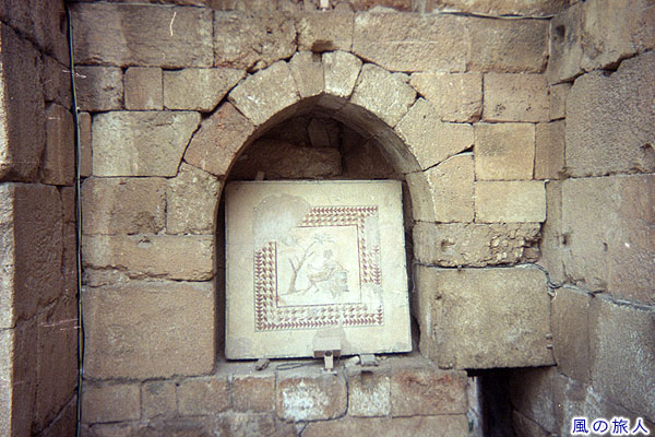 バッカスの壁画 バールベック遺跡の写真　Baalbek Roman Ruins