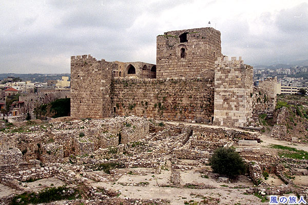 十字軍の城　Byblos Citadel　ビブロス遺跡の写真