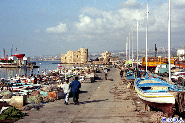 港と海の城砦２　サイダの旧市街の写真