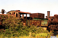 旧トリポリ駅の戦災蒸気機関車のサムネイル