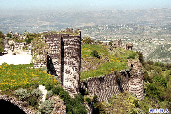 マルガット城の城壁　マルカブ城(Marqab)