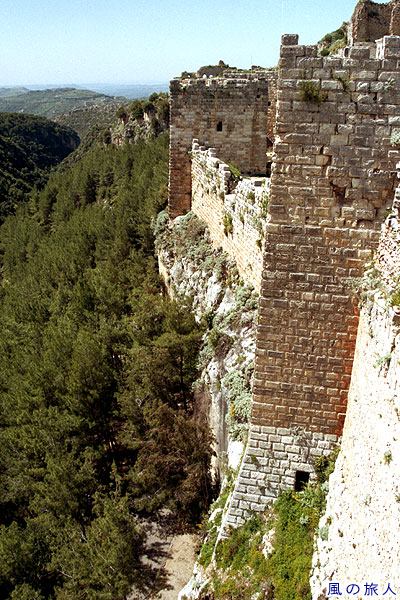 サラディン城の城壁　サラディン城
