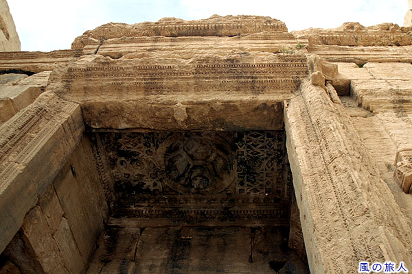 神像安置所の天井　パルミラ遺跡　Site of Palmyra