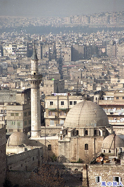 AL MAHMANDARモスク　アレッポ城から眺める市街地の写真