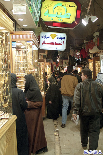 貴金属店　アレッポのスークの写真　Al-Madina Souq