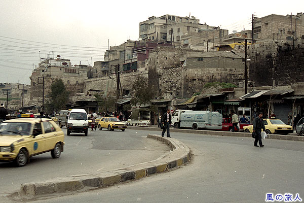 アレッポの町で　アレッポの町並みの写真